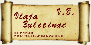 Vlaja Buletinac vizit kartica